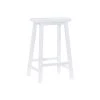 29 in. White Saddle Bar Stool by Powell Company -Powell Company Shop white powell company bar stools 270 431 64 1000