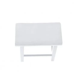 29 in. White Saddle Bar Stool by Powell Company -Powell Company Shop white powell company bar stools 270 431 a0 1000