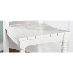 Primark White Barstool with Plank Style Seat by Powell Company -Powell Company Shop white powell company bar stools hd1088b19bs 1d 1000