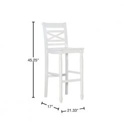 Primark White Barstool with Plank Style Seat by Powell Company -Powell Company Shop white powell company bar stools hd1088b19bs 40 1000