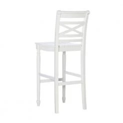 Primark White Barstool with Plank Style Seat by Powell Company -Powell Company Shop white powell company bar stools hd1088b19bs 4f 1000