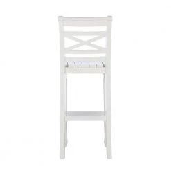 Primark White Barstool with Plank Style Seat by Powell Company -Powell Company Shop white powell company bar stools hd1088b19bs 66 1000