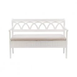 Chelsea White Storage Bench by Powell Company