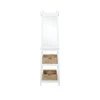 Conyers White Rotating Dressing Mirror Coat Rack by Powell Company -Powell Company Shop white powell company coat racks hd1536a20w 64 1000
