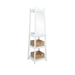 Conyers White Rotating Dressing Mirror Coat Rack by Powell Company 11 Conyers White Rotating Dressing Mirror Coat Rack by Powell Company -Powell Company Shop white powell company coat racks hd1536a20w c3 1000