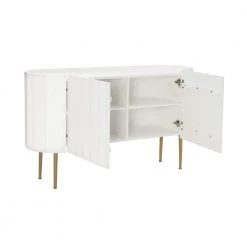 Charlee 52 in. W White 30.25 in. H Elliptical Solid Mango Wood Console Table with 2-Doors and 4-Shelves by Powell Company 16 Charlee 52 in. W White 30.25 in. H Elliptical Solid Mango Wood Console Table with 2-Doors and 4-Shelves by Powell Company -Powell Company Shop white powell company console tables hd1805 77 1000