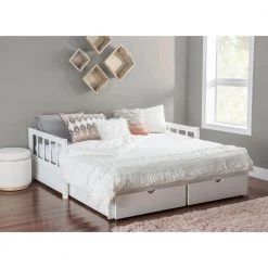 Conyers White Storage Trundle Daybed by Powell Company -Powell Company Shop white powell company daybeds hd1541db20w 1f 1000