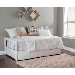Conyers White Storage Trundle Daybed by Powell Company -Powell Company Shop white powell company daybeds hd1541db20w 31 1000
