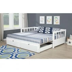 Conyers White Storage Trundle Daybed by Powell Company -Powell Company Shop white powell company daybeds hd1541db20w 77 1000