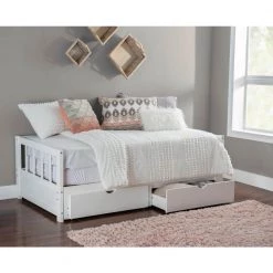 Conyers White Storage Trundle Daybed by Powell Company -Powell Company Shop white powell company daybeds hd1541db20w fa 1000