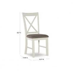 Bridgton White Side Chair by Powell Company -Powell Company Shop white powell company dining chairs hd1050d19sc 40 1000