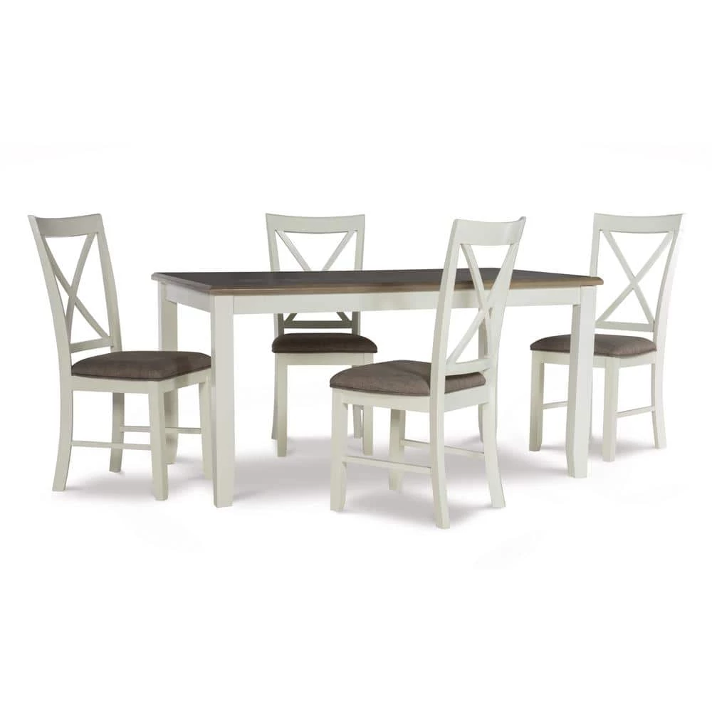 Bridgton 5-Piece Taupe Dining Set by Powell Company 3 Bridgton 5-Piece Taupe Dining Set by Powell Company