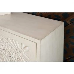 Grace Smokey White Cabinet with Shelf by Powell Company -Powell Company Shop white powell company end side tables 16a8246sc 1f 1000