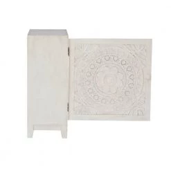 Grace Smokey White Cabinet with Shelf by Powell Company -Powell Company Shop white powell company end side tables 16a8246sc 4f 1000