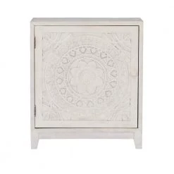 Grace Smokey White Cabinet with Shelf by Powell Company -Powell Company Shop white powell company end side tables 16a8246sc c3 1000