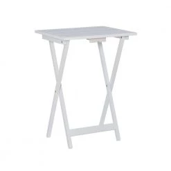 Pahrump White Snack Tray Table Set by Powell Company -Powell Company Shop white powell company end side tables hd1014a19 1f 1000