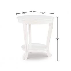 Whither White Accent Side Table by Powell Company -Powell Company Shop white powell company end side tables hd1514a20w 40 1000