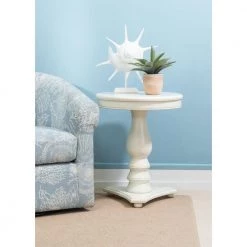 Cati White Accent Side Table by Powell Company -Powell Company Shop white powell company end side tables hd1520a20w 31 1000