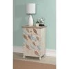 Boca White Fish Storage Side End Table by Powell Company -Powell Company Shop white powell company end side tables hd1542et20w 64 1000