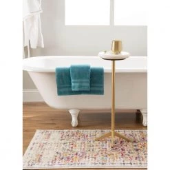 Quinn 10 in. White 27 in. Circular Stone End Table with Gold Metal Base by Powell Company -Powell Company Shop white powell company end side tables hd1641at21 c3 1000