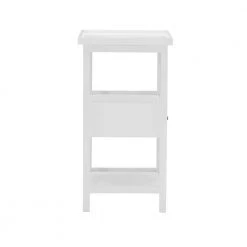 Pintor 17 in. W x 15.75 in. D x 29.75 in. H White Square Wood End / Side Table by Powell Company -Powell Company Shop white powell company end side tables hd1739st21 66 1000