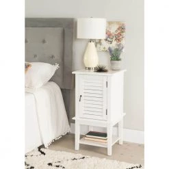 Harriet 15.75 in. W x 15.75 in. D White Shutter End / Side Table by Powell Company 17 Harriet 15.75 in. W x 15.75 in. D White Shutter End / Side Table by Powell Company -Powell Company Shop white powell company end side tables hd1771st21 31 1000