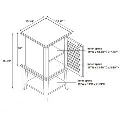Harriet 15.75 in. W x 15.75 in. D White Shutter End / Side Table by Powell Company 16 Harriet 15.75 in. W x 15.75 in. D White Shutter End / Side Table by Powell Company -Powell Company Shop white powell company end side tables hd1771st21 44 1000