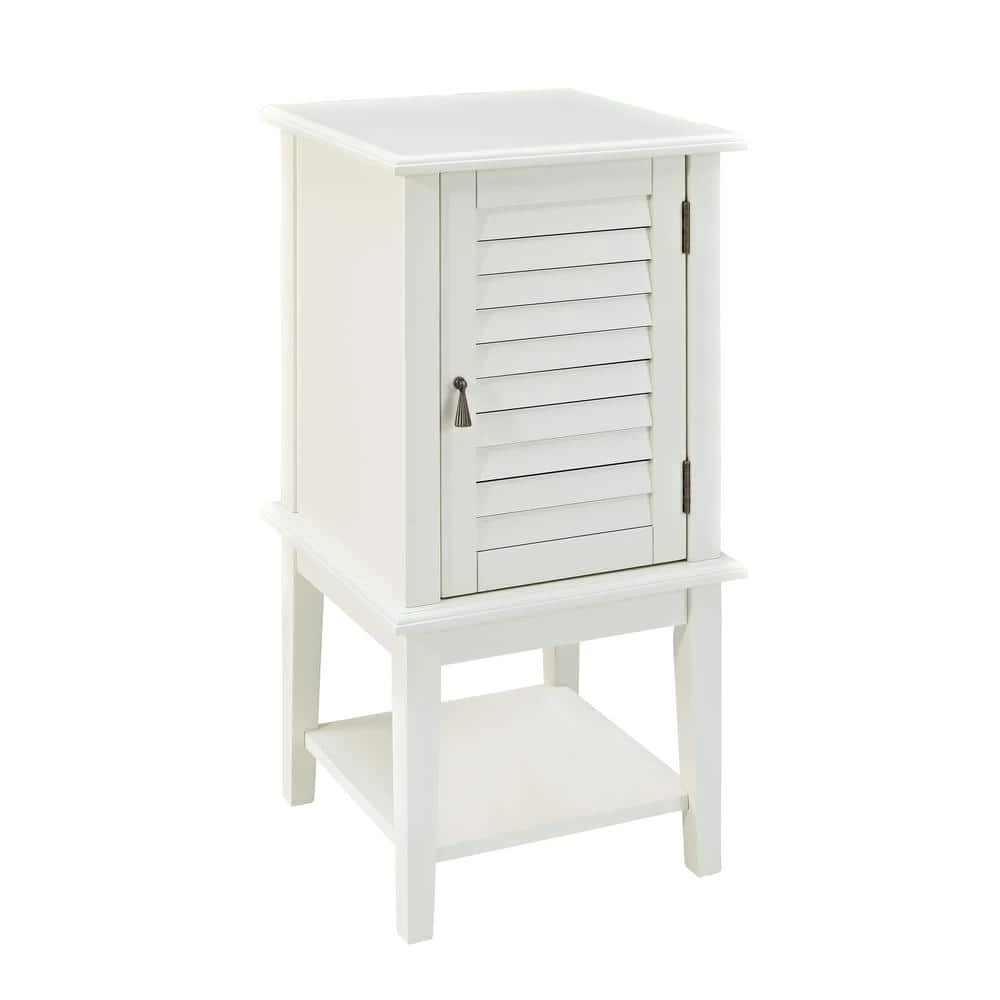Harriet 15.75 in. W x 15.75 in. D White Shutter End / Side Table by Powell Company 3 Harriet 15.75 in. W x 15.75 in. D White Shutter End / Side Table by Powell Company