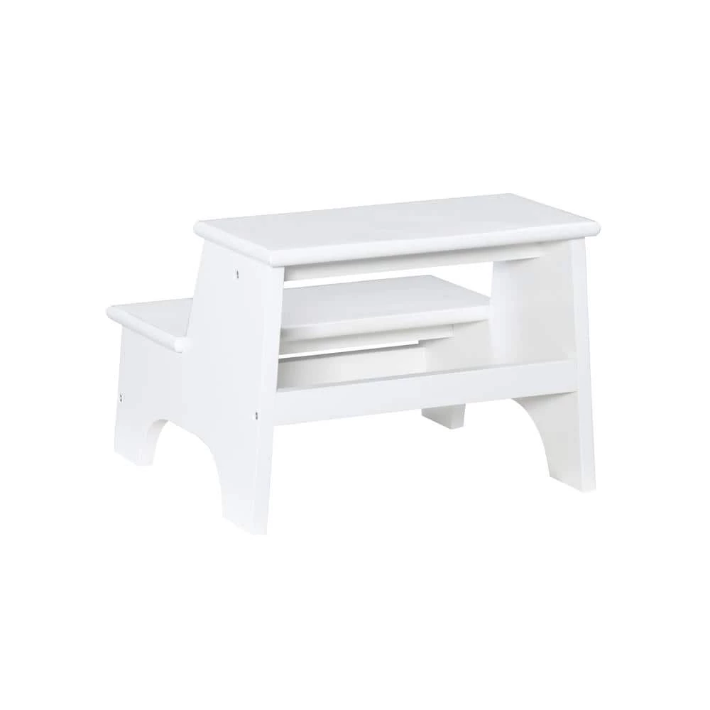 Stewart White 13.75 in. High Wood Step by Powell Company 6 Stewart White 13.75 in. High Wood Step by Powell Company - Image 5