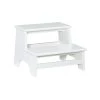 Stewart White 13.75 in. High Wood Step by Powell Company