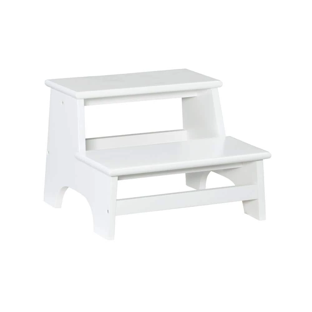 Stewart White 13.75 in. High Wood Step by Powell Company 2 Stewart White 13.75 in. High Wood Step by Powell Company