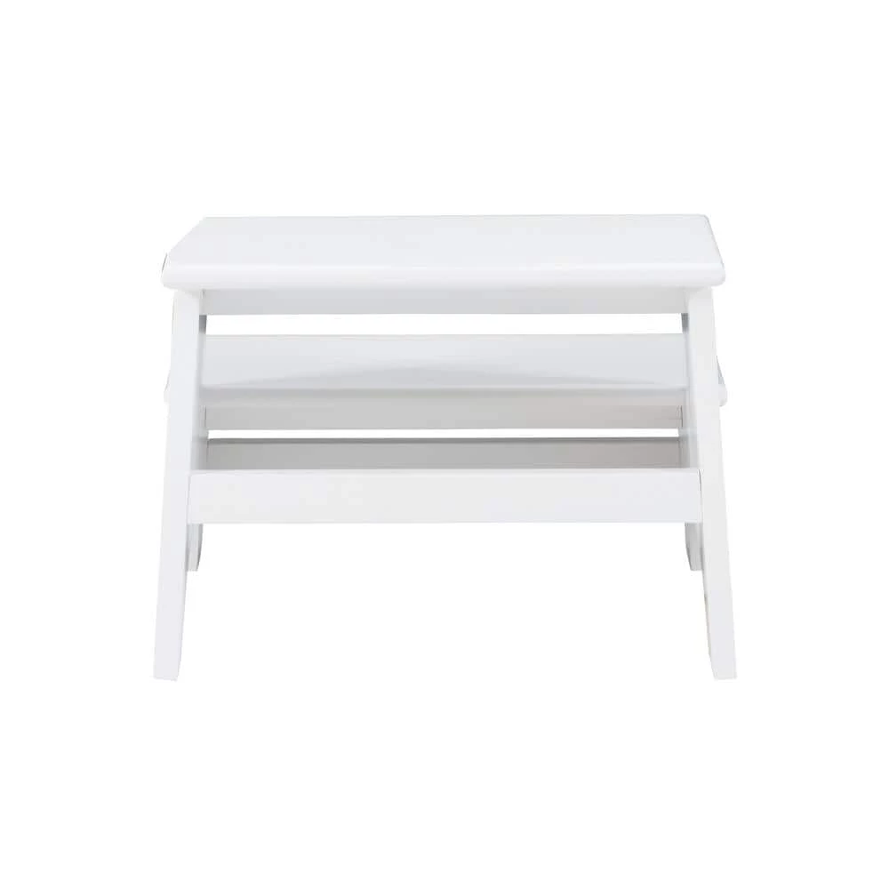 Stewart White 13.75 in. High Wood Step by Powell Company 4 Stewart White 13.75 in. High Wood Step by Powell Company - Image 3