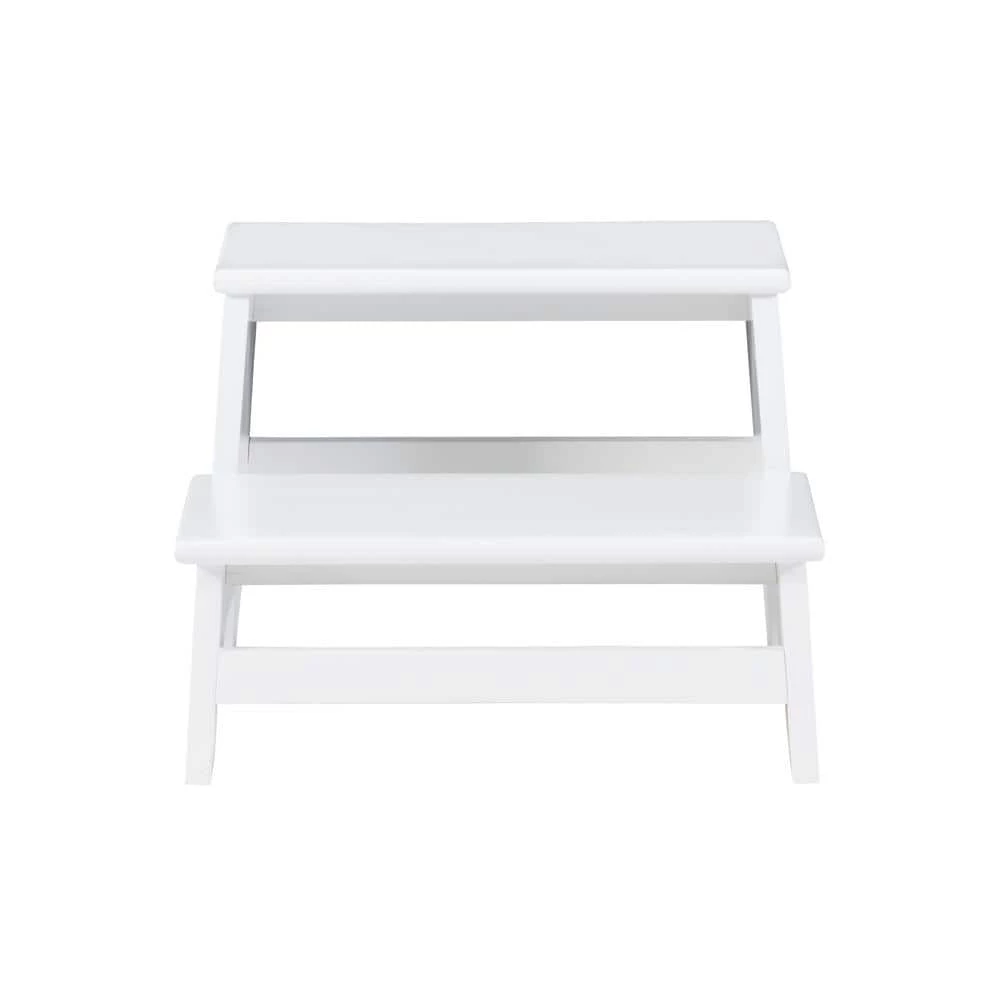 Stewart White 13.75 in. High Wood Step by Powell Company 5 Stewart White 13.75 in. High Wood Step by Powell Company - Image 4