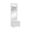 Tina Off-White Hall Tree with Mirror and Storage Area by Powell Company -Powell Company Shop white powell company hall trees hd1741ht21 64 1000