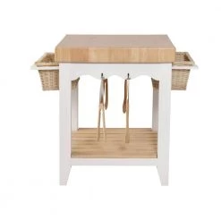 Zimmerman White Kitchen Island by Powell Company -Powell Company Shop white with butcher block top powell company kitchen islands hd1225d19 40 1000