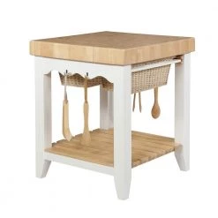 Zimmerman White Kitchen Island by Powell Company -Powell Company Shop white with butcher block top powell company kitchen islands hd1225d19 c3 1000