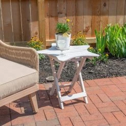 Powell Sam Whitewash Folding Table by Powell Company -Powell Company Shop whitewash powell company end side tables hd1531o20w 31 1000