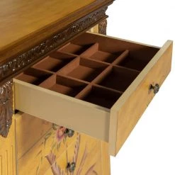 Masterpiece Antique Parchment Hand Painted Jewelry Armoire by Powell Company -Powell Company Shop yellow powell company jewelry armoires 582 314 1f 1000