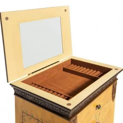 Masterpiece Antique Parchment Hand Painted Jewelry Armoire by Powell Company -Powell Company Shop yellow powell company jewelry armoires 582 314 a0 1000